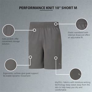 Performance Knit 10" Men's Training Shorts, Puma Black, extralarge-IND